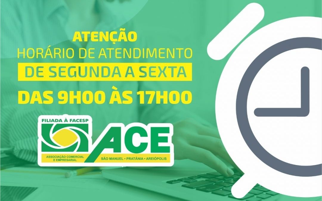 Novo Horário de Funcionamento