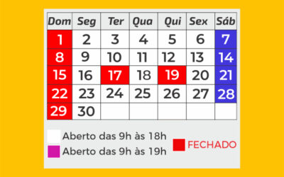 Calendário Junho 2025
