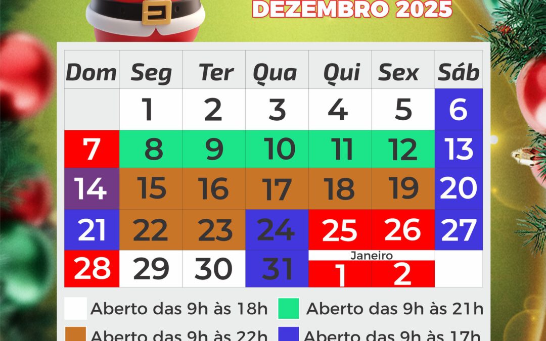 Calendário Dezembro 2025