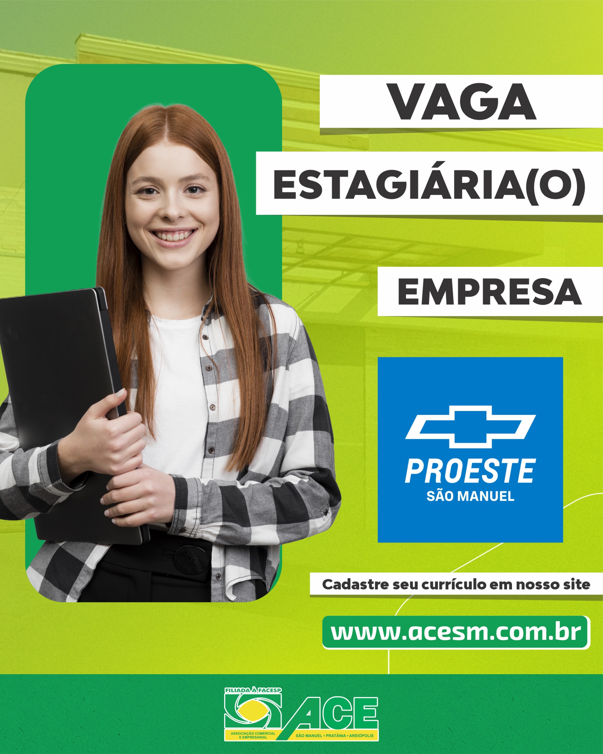 OPORTUNIDADE DE ESTÁGIO!