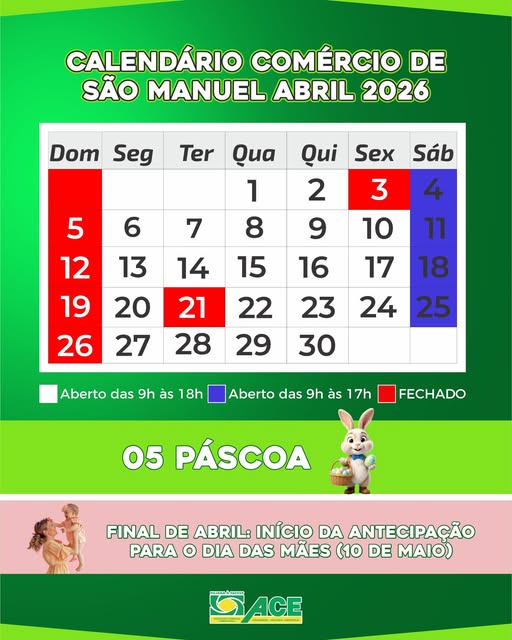 Abril: Fique atento às datas que movimentam o comércio